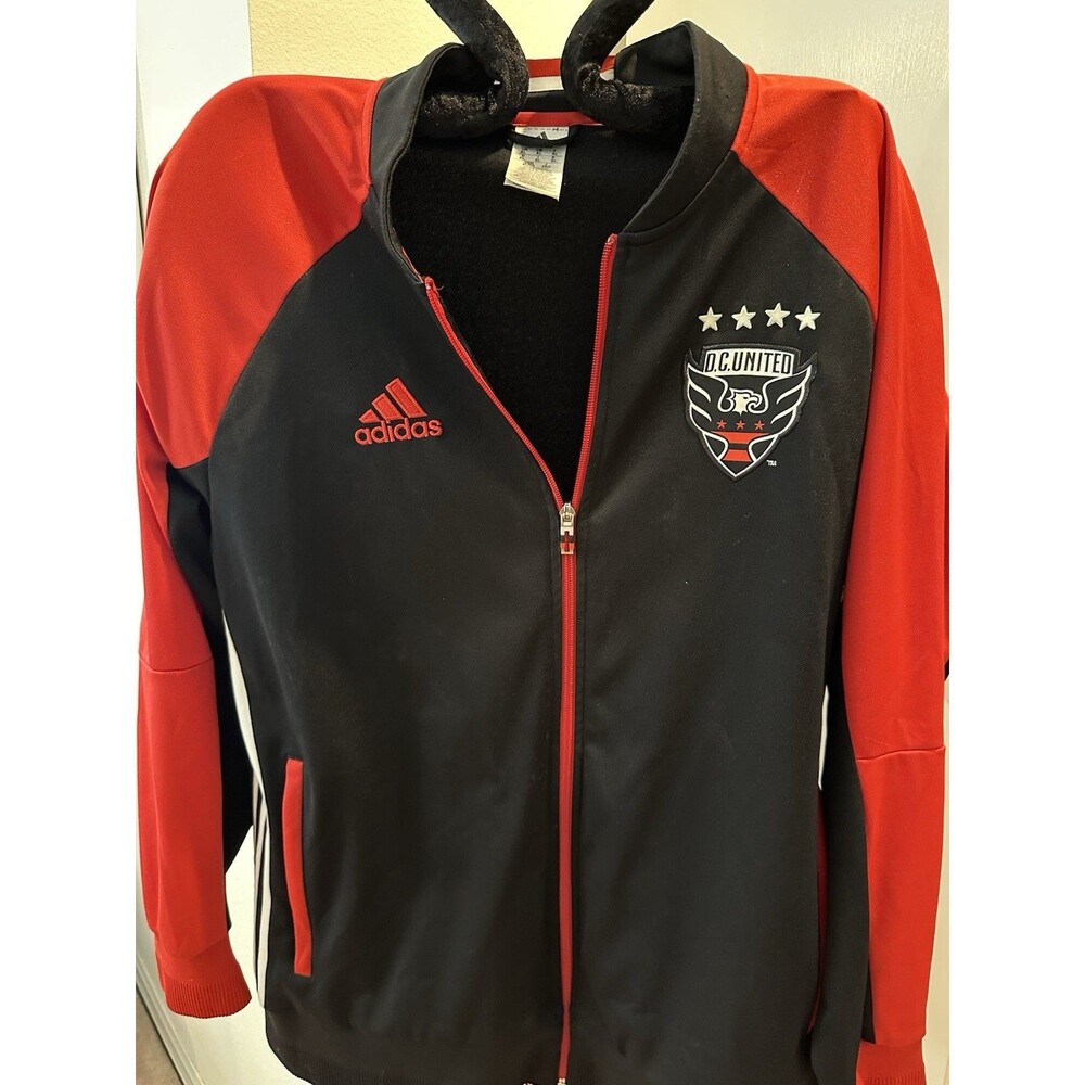 Adidas DC United Mens Anthem Zip Up Jacket, sz XL Soccer World Cup Fan $120ret